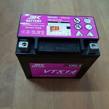 Ắc quy phụ Mercedes E- Class, 12V-14ah, ắc Quy 3K VTX14