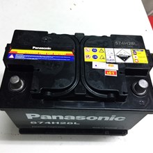 Ắc quy Panasonic 74ah cọc chìm trái DIN 574H28L, Bình điện Panasonic DIN 574H28L 74ah cọc chìm trái
