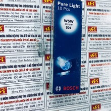 Phụ tùng ô tô Bosch, Bóng đèn Pure light Bosch, Bóng đèn Pure light 12V 1,2W Bx8,4d