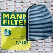 Lọc gió điều hòa cabin than hoạt tính xe Mercedes C200, Mann Filter Cuk 2897