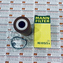 Lọc dầu nhớt Mercedes E200 Kompressor, Mann Filter HU 615/3 x