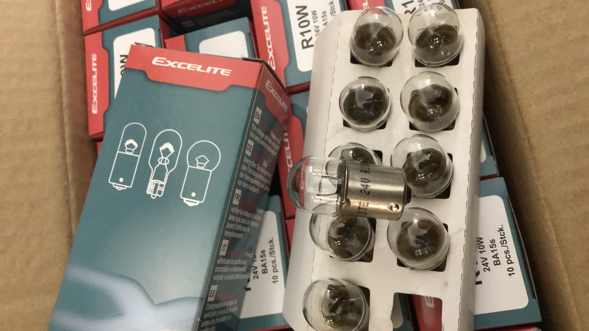 Bóng đèn tín hiệu R10W 24V 10W, Bóng đèn Excelite