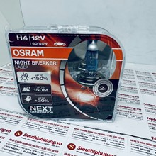 Bóng đèn Osram Night Laser ( 150% ) H4 12V-60/55W