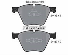 Má phanh trước BMW Series 7 F01 F02, 34114065325, Hella 8DB355020-121