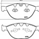 Má phanh trước BMW Series 5 E60, Series 7 E65 E66,34116763652, Hella 8DB355006-551