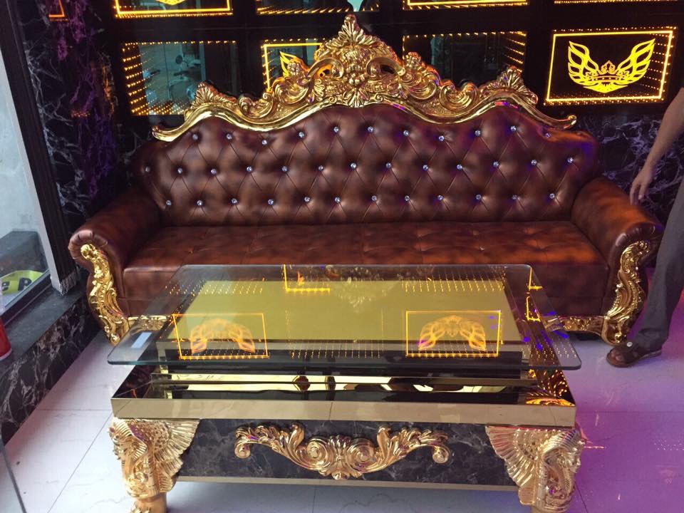 Bàn hoa văn Composite sơn Crom B57