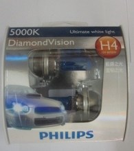 Bóng đèn pha ôtô Halogen HB4 DV (12V-55W), (Bộ 2 chiếc), Bóng đèn Philips, Ánh sáng trắng, độ sáng 5000K