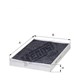 Lọc gió điều hòa Volvo XC70, Hengst Filter E2949LC