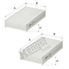 Lọc gió điều hòa BMW X3 F25, X5 F26, Hengst Filter E3934LI-2