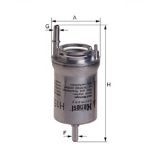 Lọc Nhiên liệu Audi A3, Hengst Filter H155WK