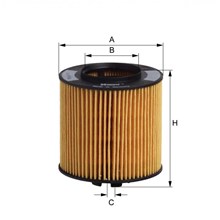 Lọc dầu nhớt động cơ Audi A3, Hengst Filter E320H01D84