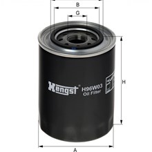 Lọc dầu nhớt động cơ Mitsubishi Pajero, Hengst Filter H96W03